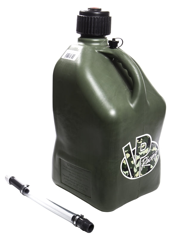 VP Fuel 3846 Motorsport Container, 5 gal Capacity, Polyethylene, Camo