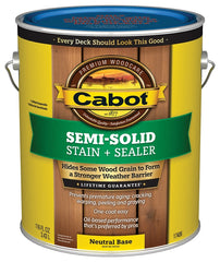 Cabot 140.0017406.007 Semi-Solid Deck and Siding Stain, Liquid, 1 gal