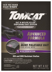 Tomcat 0373905 Rat and Mouse Killer Disposable Bait Station, 10 Rats Bait, Purple/Violet