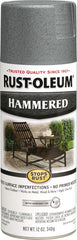 Stops Rust 7214830 Rust Preventative Spray Paint, Hammered, Gray, 12 oz, Can
