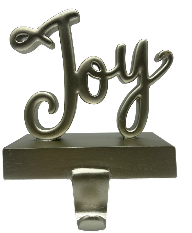 Santas Forest 89822 Joy Stocking Holder, Gold, 6-1/2 in