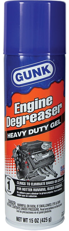 Gunk EBGEL Engine Degreaser, 15 oz, Liquid, Petroleum