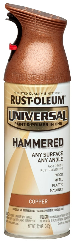 Universal 247567 Hammered Spray Paint, Hammered, Copper, 12 oz, Can