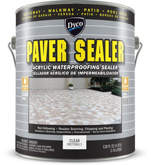 Dyco PAVER SEALER DYC7200/1 Waterproofing Sealer, Gloss, Liquid, Clear, 1 gal