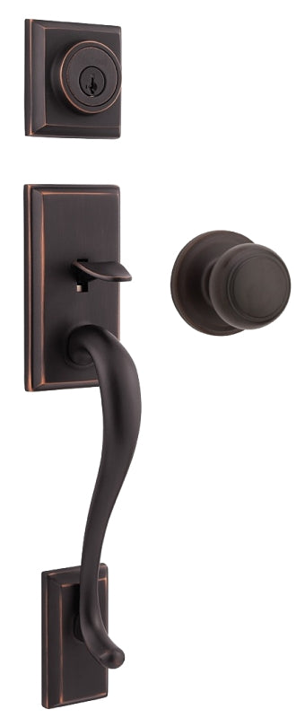 Weiser Hawthorne x Troy Series GA9471 HE/T11P SMT VS Handleset, 2 Grade, Venetian Bronze, 2-3/8 to 2-3/4 in Backset