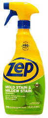 Zep ZUMILDEW32 Stain Remover, 1 qt, Liquid, Slight Chlorine, Clear