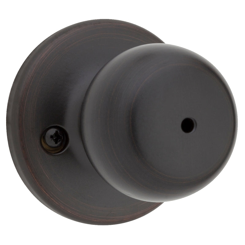 Weiser Fairfax Series 9GAC3310-008 Privacy Door Knob, 1-15/16 in Dia Knob, Venetian Bronze