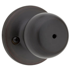 Weiser Fairfax Series 9GAC3310-008 Privacy Door Knob, 1-15/16 in Dia Knob, Venetian Bronze