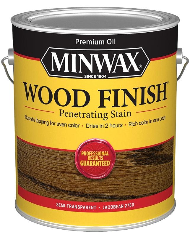 Minwax Wood Finish 71014000 Wood Stain, Jacobean, Liquid, 1 gal, Can