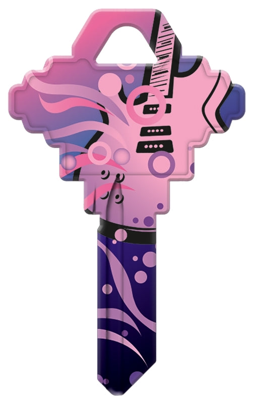 Hy-Ko 16005SC1-RKBL Key Blank, Brass, Nickel, For: Schlage SC1 Keyways