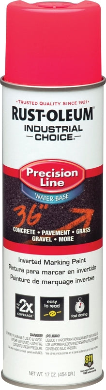 Industrial Choice 1861838 Inverted Marking Spray Paint, Fluorescent Pink, 17 oz, Can