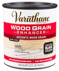 Varathane 313834 Grain Enhancer, Black Grain, Liquid, 1 qt