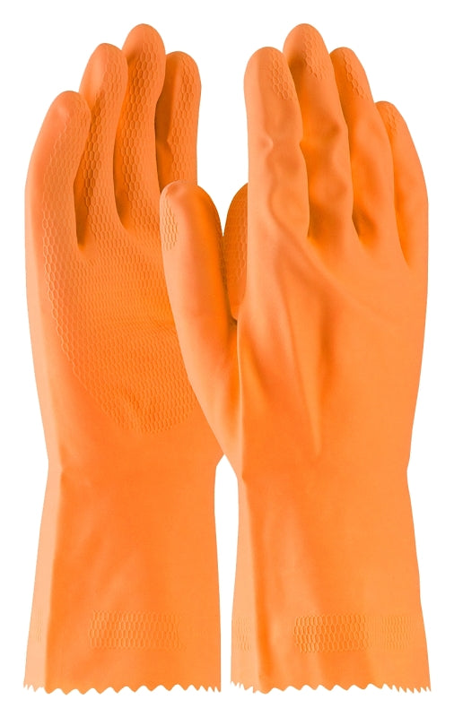 MCR Safety C5430-L Stripping Gloves, Heavy-Duty, L, 12 in L, Straight Thumb, Scalloped Cuff, Latex/Neoprene