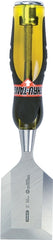 Stanley 16-981 Chisel, 2 in Tip, 9 in OAL, Carbon Steel Blade, Ergonomic Handle