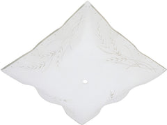 Westinghouse 8180000 Light Diffuser, Square, Glass, White