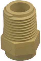 NIBCO T00060D Pipe Adapter, 1/2 in, Slip x MIP, CPVC, SCH 40 Schedule