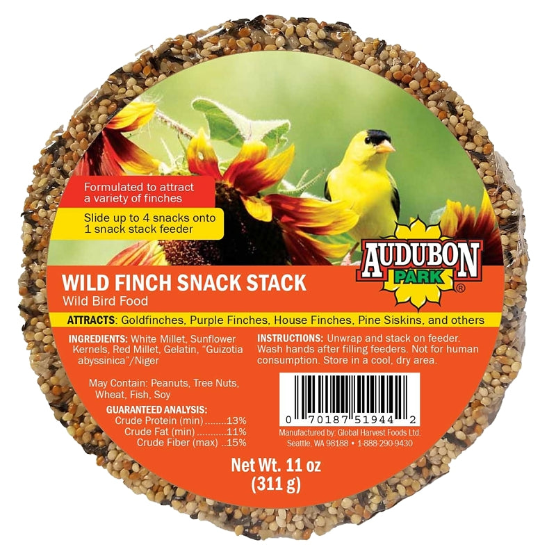 Audubon Park 13140 Wild Bird Food, Snack Stack, 11 oz