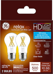 GE Industrial Solutions 36980 LED Bulb, General Purpose, A15 Lamp, E26 Lamp Base, Dimmable, Clear, Soft White Light