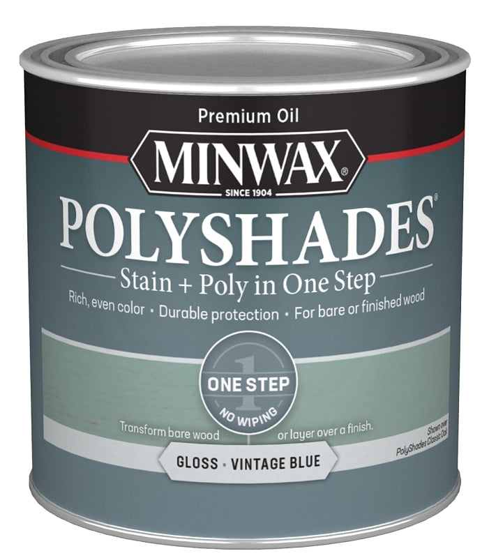 STAIN WOOD GLO VTGE BLUE 1/2PT