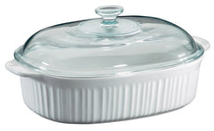 DISH CASSEROLE OVL FRN WHT 4QT