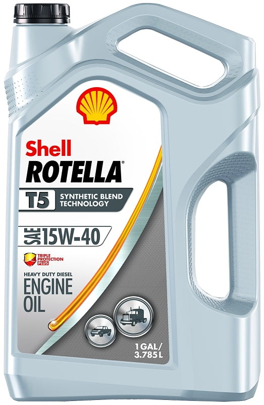 Shell Rotella T5 550045348 Engine Oil, 15W-40, 1 gal Jug