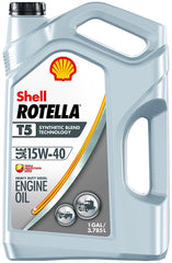 Shell Rotella T5 550045348 Engine Oil, 15W-40, 1 gal Jug