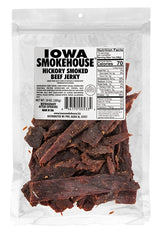 Iowa Smokehouse IS-10JH Beef Jerky, Hickory, 10 oz, Pack