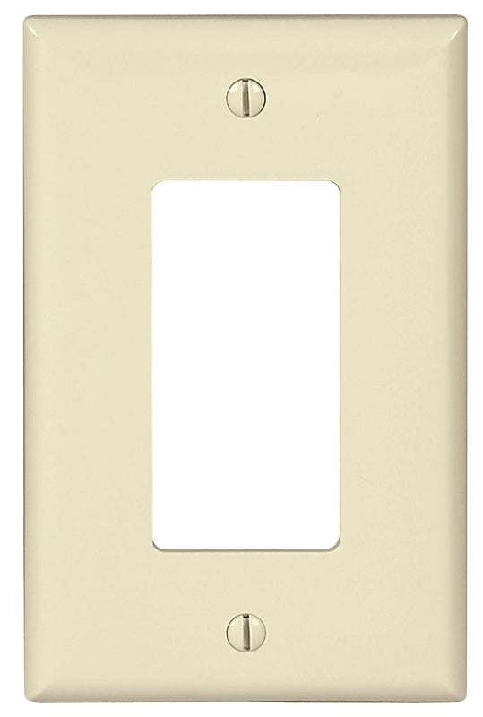 Eaton Wiring Devices PJ26LA Wallplate, 4.87 in L, 3.12 in W, 1 -Gang, Polycarbonate, Light Almond, High-Gloss