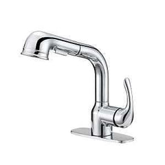 PULL-OUT LNDRY FAUCET 1H CHRM