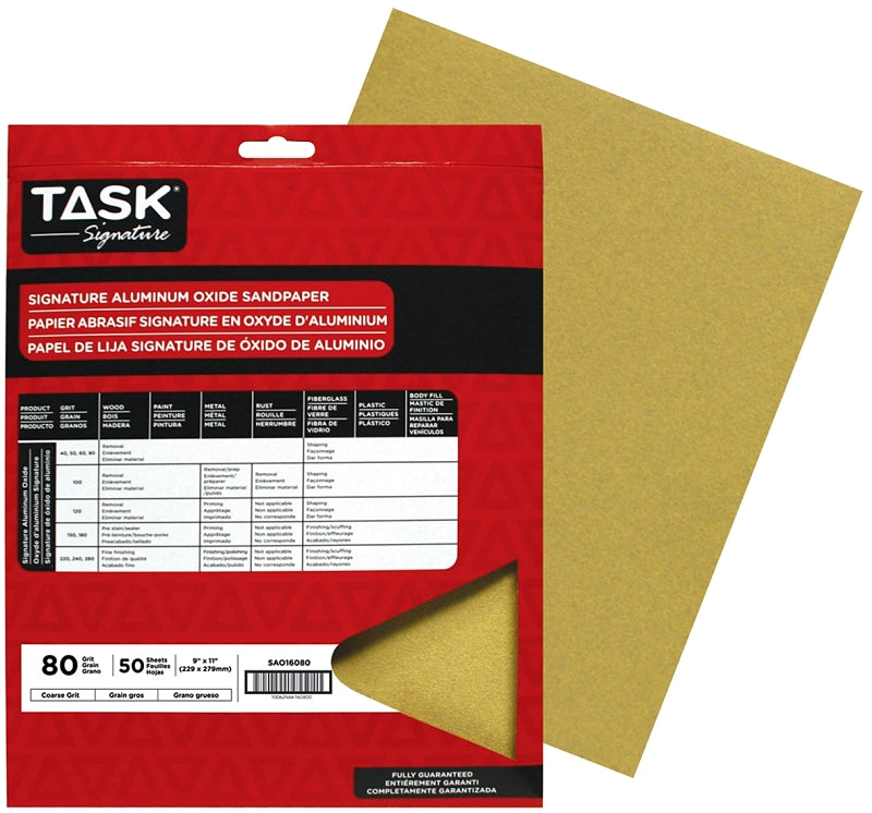 SAO16080 80 GRIT SANDPAPER-HIG