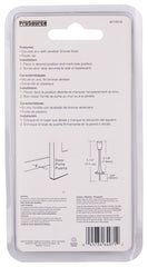 Prosource H20-Z029C-VB-PS Heavy-Duty Rigid Door Stop, 15/16 in Dia Base, 3-1/8 in Projection, Die-Cast Zinc & Plastic