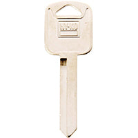 Hy-Ko 11010H67 Key Blank, Solid Brass, Nickel, For: Ford, Lincoln, Mercury Vehicles
