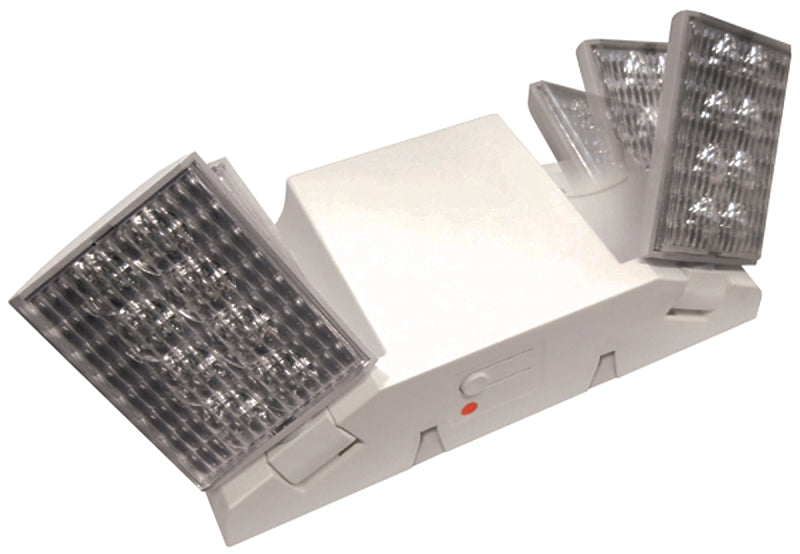 Howard Lighting HL0223L-W Emergency Light, 5 in OAW, 11.8 in OAH, 120/277 VAC, Thermoplastic Fixture, White, Surface