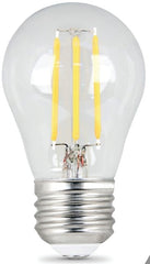 Feit Electric BPA1540/827/LED/2 LED Lamp, General Purpose, A15 Lamp, 40 W Equivalent, E26 Lamp Base, Dimmable, Clear