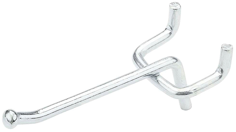 National Hardware N180-009 Peg Hook, 2 in, 1/8, 1/4 in Opening, Steel, Zinc