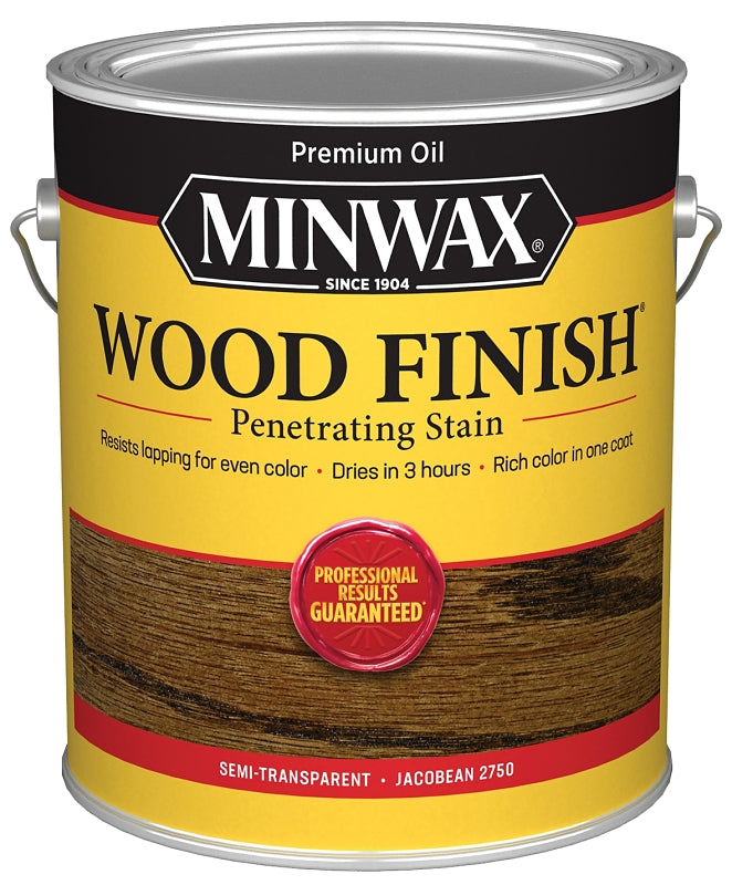 Minwax Wood Finish 710820000 Wood Stain, Jacobean, Liquid, 1 gal, Can