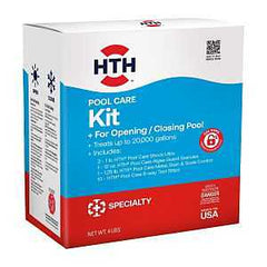 HTH 91022 Pool Care Kit, 4 lb, Powder, Chlorine, White