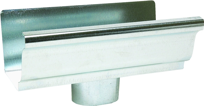 Amerimax 29010 Gutter End with Drop, 4 in L, 3 in W, Vinyl, For: 5 in K-Style Gutter System