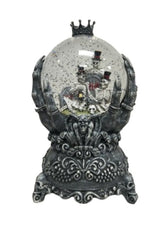 Santas Forest 21947 Halloween Water Globe with Skeleton Hand, 5 in H, Plastic, Black, Internal Light, Indoor