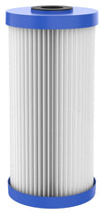Pentair OMNIFilter Series RS6-SS2-S06 Filter Cartridge, 30 um Filter, Polyester Filter Media, Pleated Paper