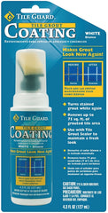 Homax 9310 Tile and Grout Coating, 4.3 oz Bottle, Liquid, Characteristic, White