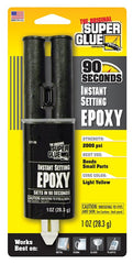 Superglue Corp SY-IN Epoxy Adhesive, Light Yellow, Liquid, 1 oz, Syringe