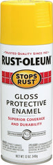 Stops Rust 7747830 Rust Preventative Spray Paint, Gloss, Sunburst Yellow, 12 oz, Can