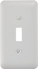 Amerelle 935TW Wallplate, 5 in L, 2-13/16 in W, 1 -Gang, Steel, White