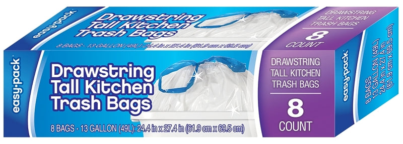 Easy Pack 1318 Trash Bag, 13 gal Capacity