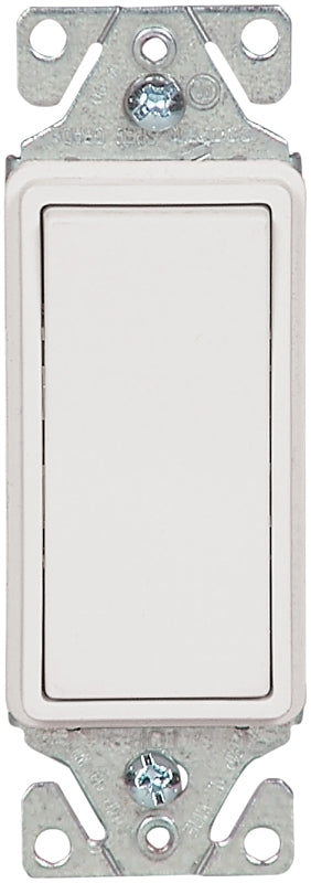 Eaton Wiring Devices 7500 Series 7503W-C Rocker Switch, 15 A, 120/277 V, 3-Way, White