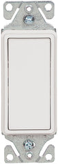 Eaton Wiring Devices 7500 Series 7503W-C Rocker Switch, 15 A, 120/277 V, 3-Way, White