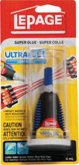 LePage ULTRA GEL CONTROL 2598431 Super Glue, Gel, Clear, 4 mL Tube