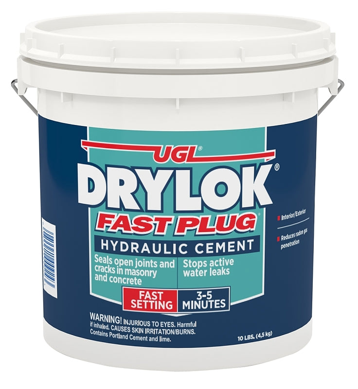 UGL Fast Plug Series 00924 Hydraulic Cement, Gray, Powder, 10 lb
