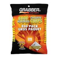 Grabber Warmers G801810 Disposable Adhesive Body Warmer, Nylon, Tan